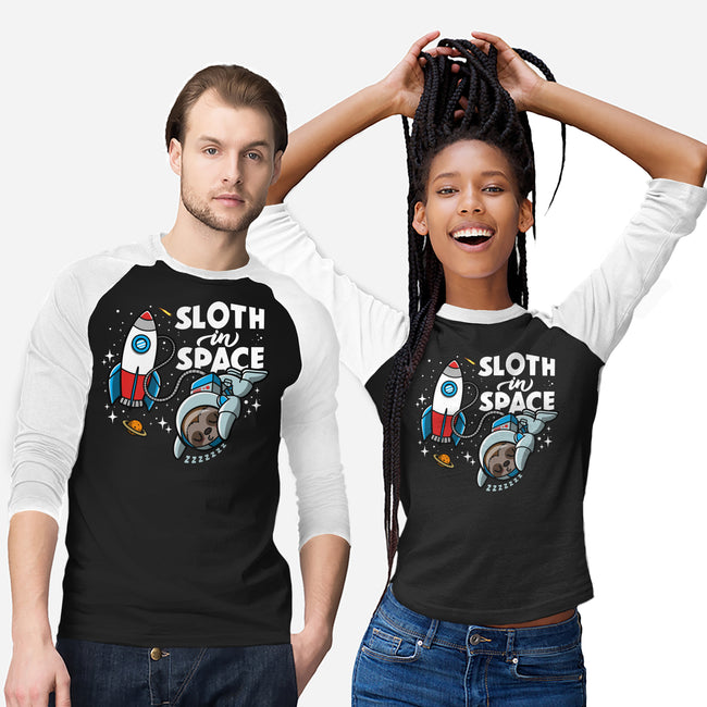 Sloth In Space-Unisex-Baseball-Tee-Boggs Nicolas