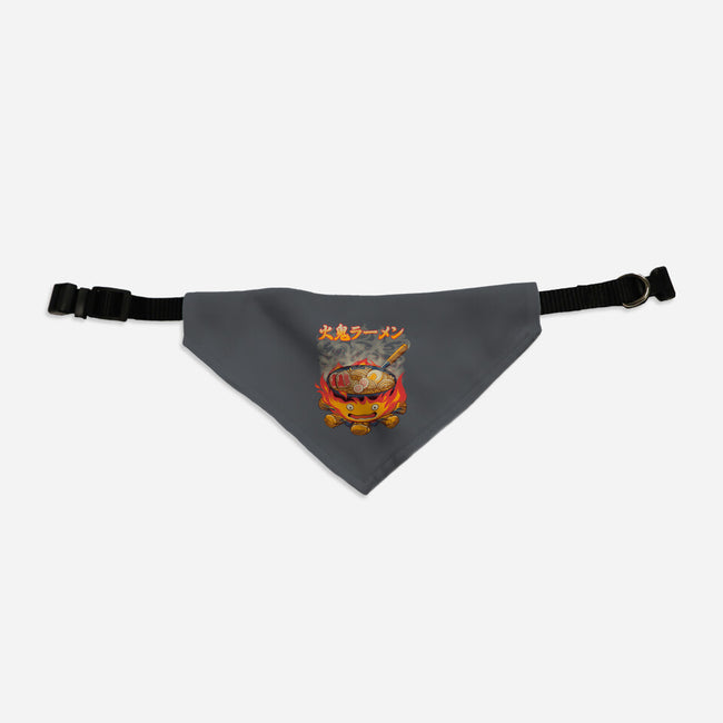 Fire Demon Ramen-Cat-Adjustable-Pet Collar-rmatix