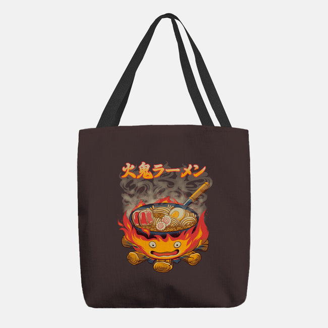 Fire Demon Ramen-None-Basic Tote-Bag-rmatix