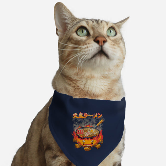 Fire Demon Ramen-Cat-Adjustable-Pet Collar-rmatix