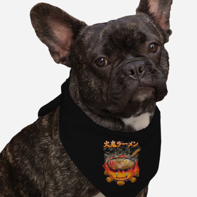 Fire Demon Ramen-Dog-Bandana-Pet Collar-rmatix