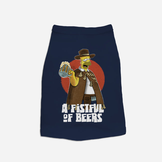 A Fistful Of Beers-Cat-Basic-Pet Tank-zascanauta