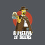 A Fistful Of Beers-Womens-Fitted-Tee-zascanauta