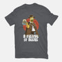 A Fistful Of Beers-Womens-Fitted-Tee-zascanauta