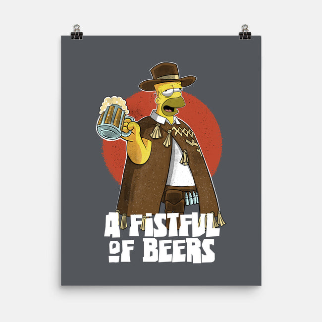 A Fistful Of Beers-None-Matte-Poster-zascanauta