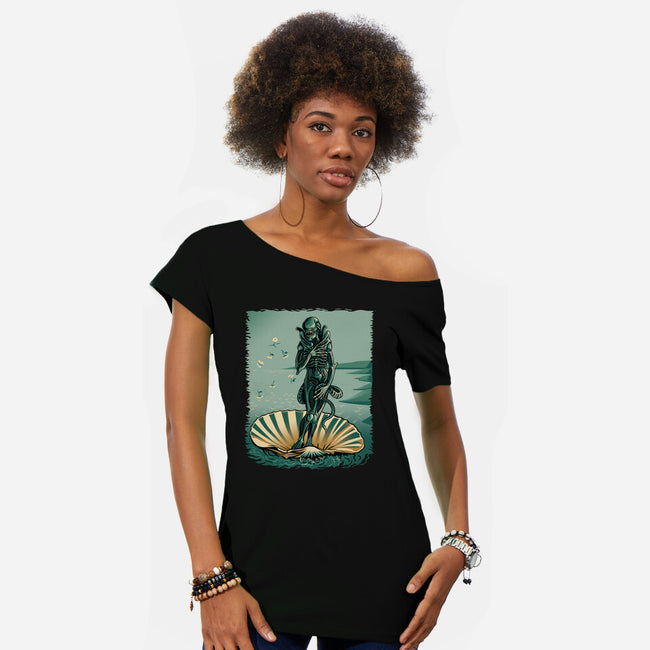 The Birth-Womens-Off Shoulder-Tee-daobiwan