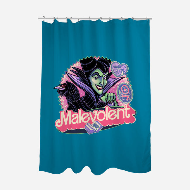 The Malevolent Witch-None-Polyester-Shower Curtain-glitchygorilla