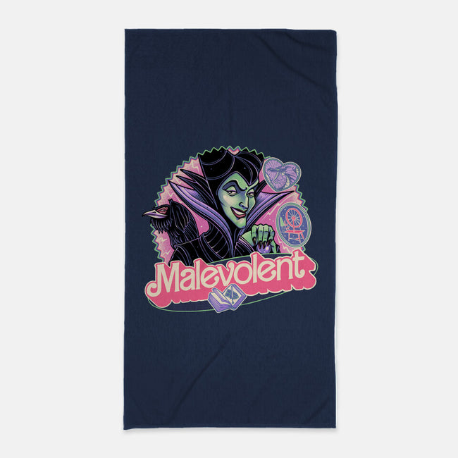 The Malevolent Witch-None-Beach-Towel-glitchygorilla