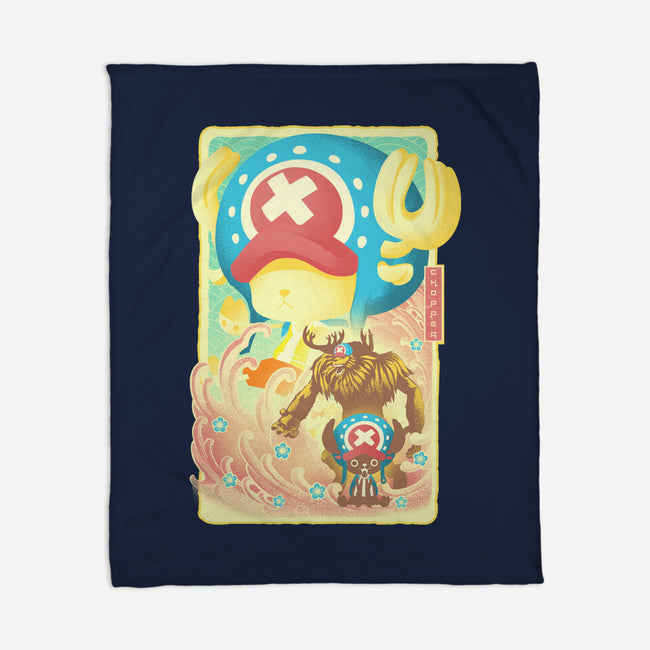 Great Wave Chopper-None-Fleece-Blanket-hypertwenty