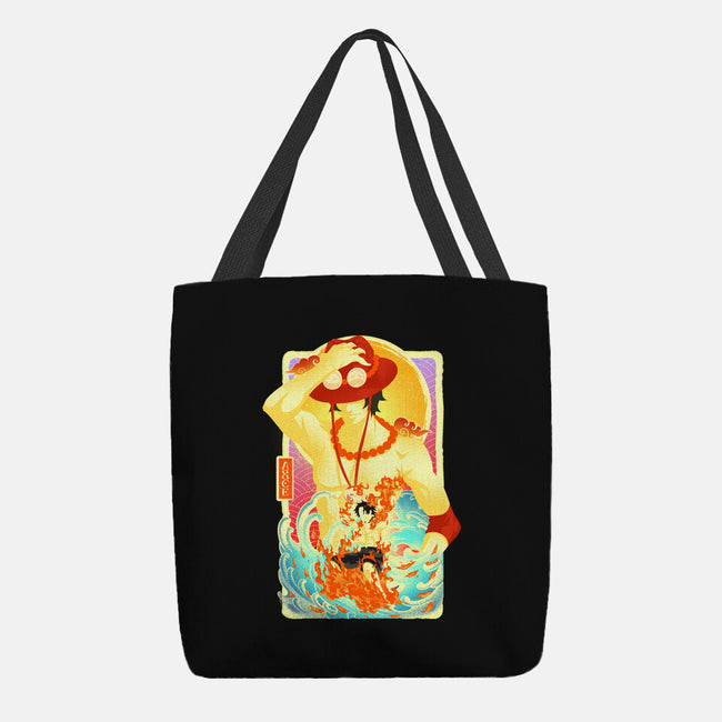 Great Wave Ace-None-Basic Tote-Bag-hypertwenty