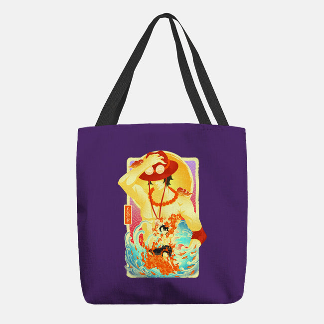 Great Wave Ace-None-Basic Tote-Bag-hypertwenty