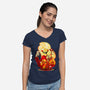 The Princess Of Hell-Womens-V-Neck-Tee-hypertwenty