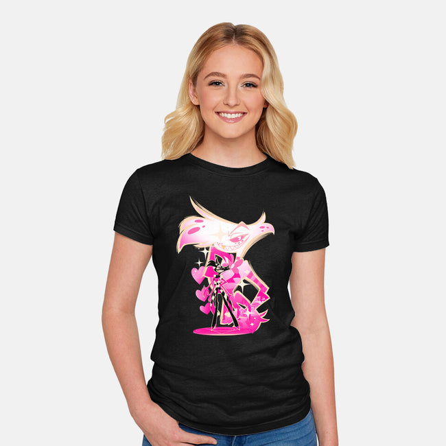 Angel Prankster-Womens-Fitted-Tee-hypertwenty