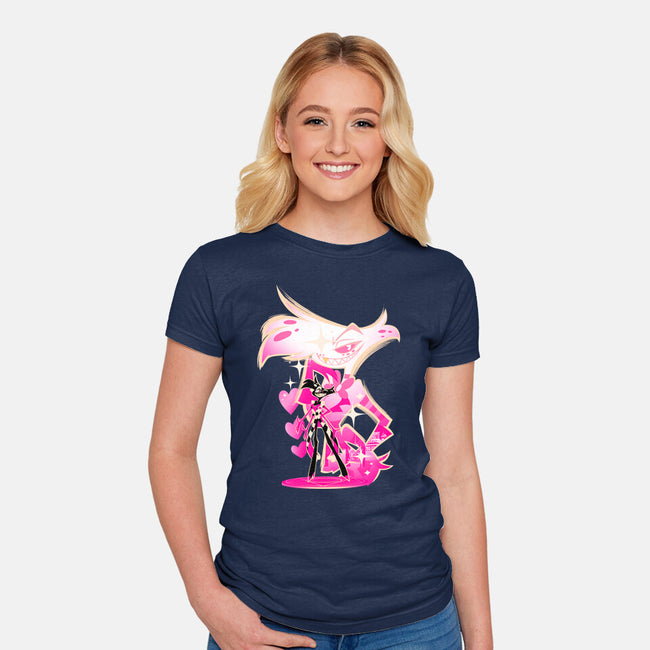 Angel Prankster-Womens-Fitted-Tee-hypertwenty