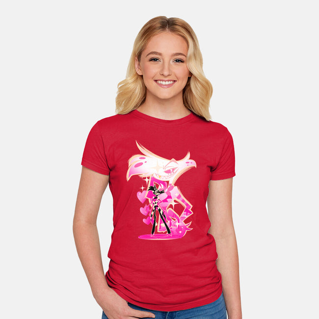 Angel Prankster-Womens-Fitted-Tee-hypertwenty