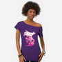 Angel Prankster-Womens-Off Shoulder-Tee-hypertwenty