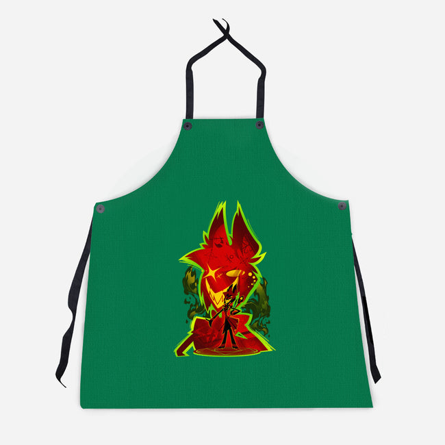 The Radio Demon-Unisex-Kitchen-Apron-hypertwenty