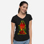 The Radio Demon-Womens-V-Neck-Tee-hypertwenty