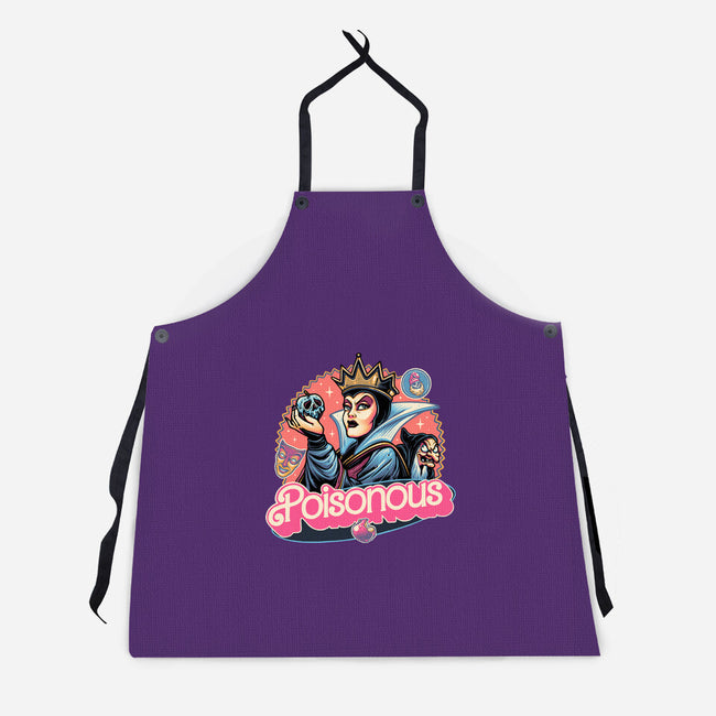 The Poison Queen-Unisex-Kitchen-Apron-glitchygorilla