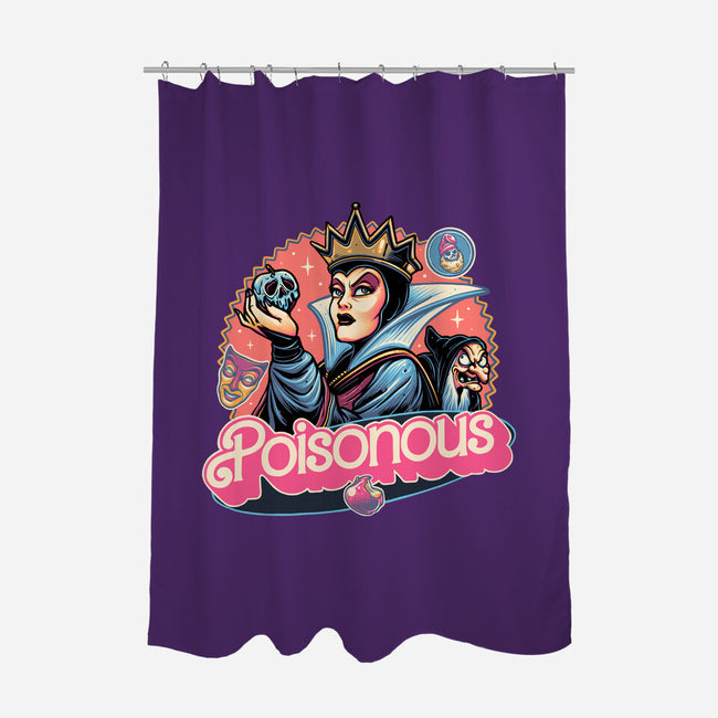 The Poison Queen-None-Polyester-Shower Curtain-glitchygorilla