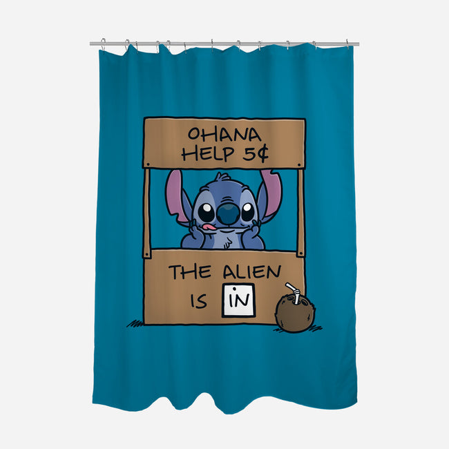 Ohana Help-None-Polyester-Shower Curtain-Barbadifuoco