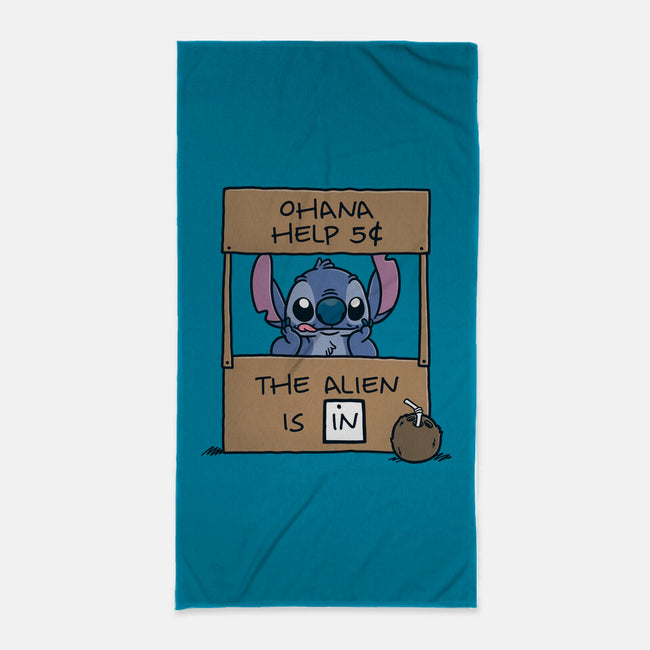 Ohana Help-None-Beach-Towel-Barbadifuoco