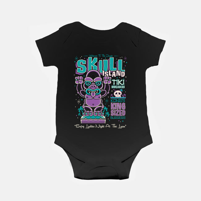 Skull Island Tiki-Baby-Basic-Onesie-Nemons