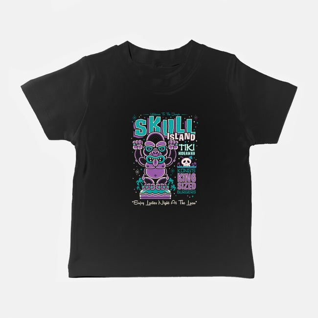 Skull Island Tiki-Baby-Basic-Tee-Nemons