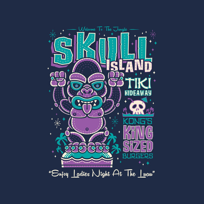 Skull Island Tiki-Womens-Racerback-Tank-Nemons