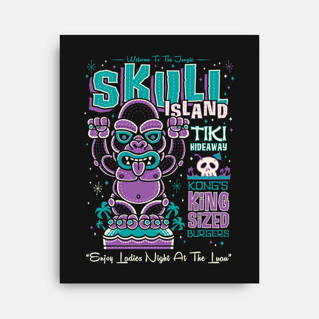 Skull Island Tiki-None-Stretched-Canvas-Nemons