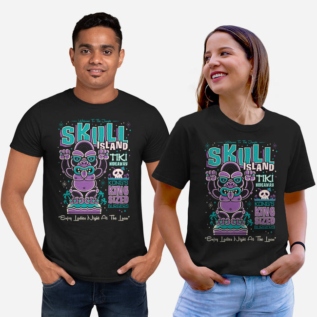 Skull Island Tiki-Unisex-Basic-Tee-Nemons