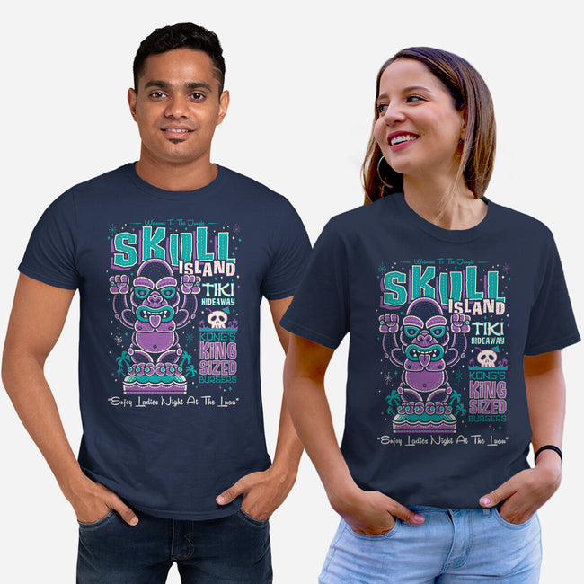 Skull Island Tiki-Unisex-Basic-Tee-Nemons