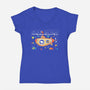 Beagle Submarine-Womens-V-Neck-Tee-erion_designs