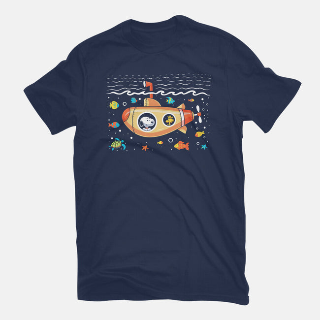 Beagle Submarine-Womens-Fitted-Tee-erion_designs