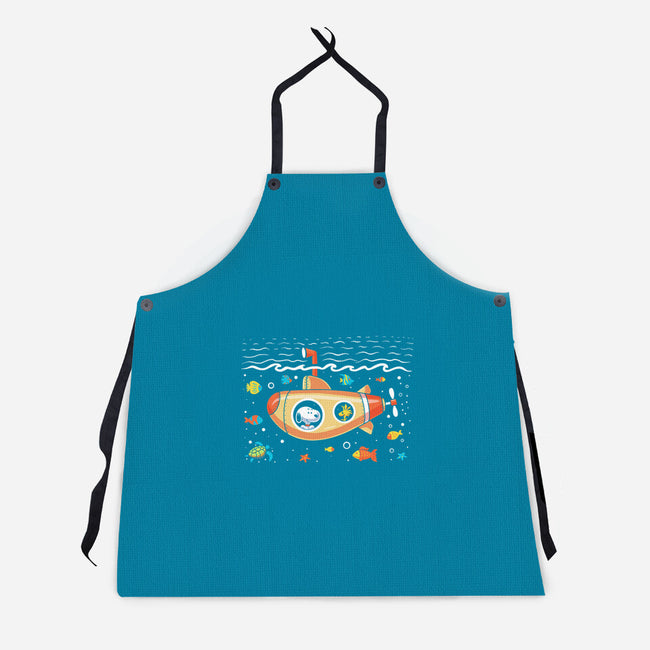 Beagle Submarine-Unisex-Kitchen-Apron-erion_designs