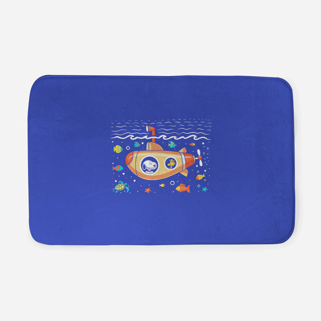 Beagle Submarine-None-Memory Foam-Bath Mat-erion_designs