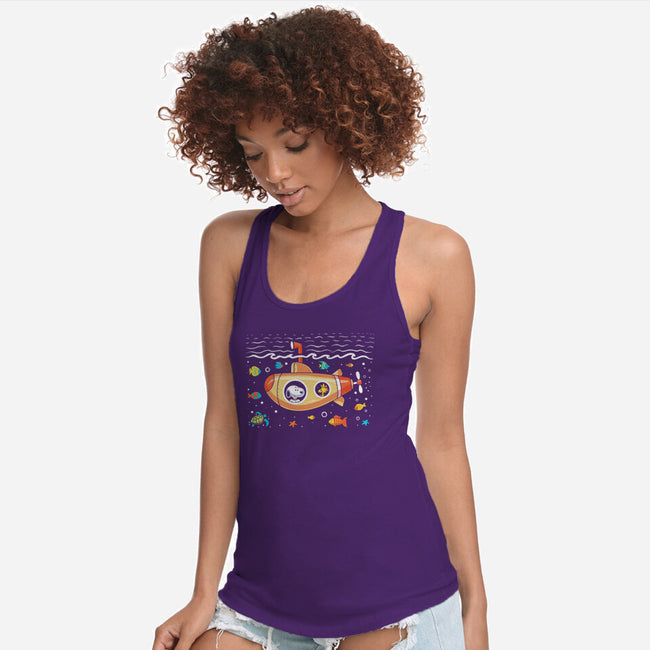 Beagle Submarine-Womens-Racerback-Tank-erion_designs