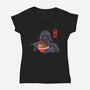 Darth Ramen-Womens-V-Neck-Tee-alfbocreative