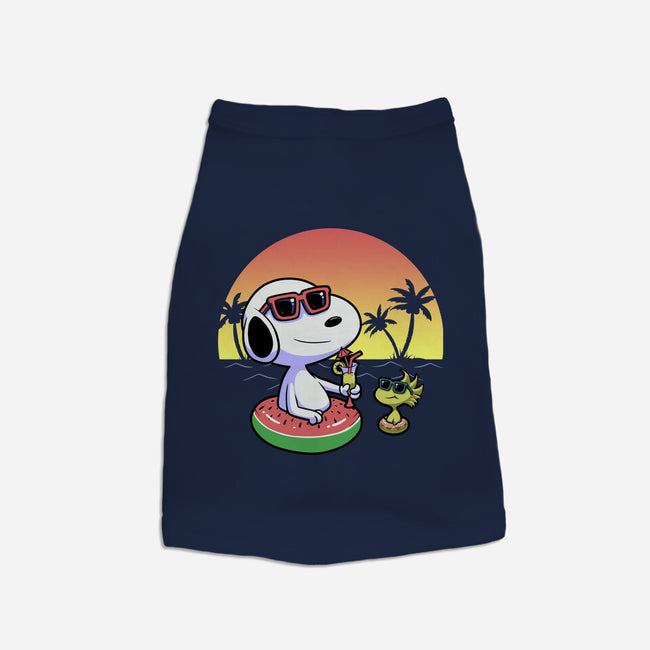 Beagle Summer Time-Dog-Basic-Pet Tank-Astrobot Invention