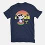 Beagle Summer Time-Womens-Fitted-Tee-Astrobot Invention