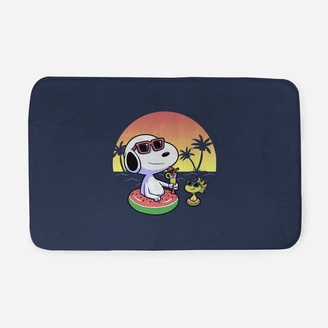 Beagle Summer Time-None-Memory Foam-Bath Mat-Astrobot Invention