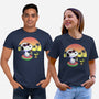 Beagle Summer Time-Unisex-Basic-Tee-Astrobot Invention