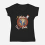 Drink Nuka Cola-Womens-V-Neck-Tee-Coconut_Design