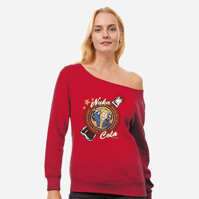 Drink Nuka Cola-Womens-Off Shoulder-Sweatshirt-Coconut_Design