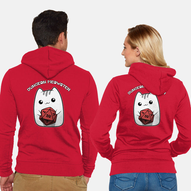 A Dungeon Meowster-Unisex-Zip-Up-Sweatshirt-Astrobot Invention