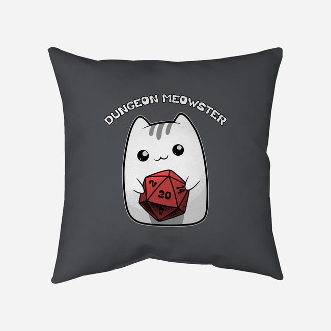 A Dungeon Meowster-None-Removable Cover-Throw Pillow-Astrobot Invention