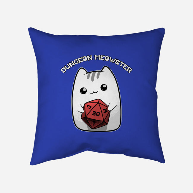 A Dungeon Meowster-None-Removable Cover-Throw Pillow-Astrobot Invention