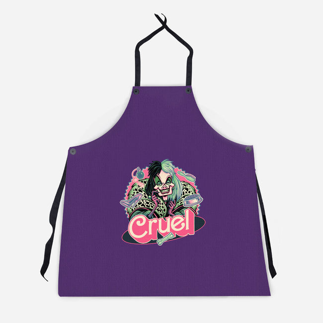 The Cruel Lady-Unisex-Kitchen-Apron-glitchygorilla