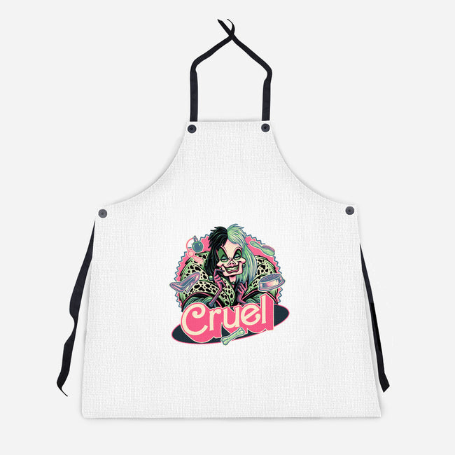 The Cruel Lady-Unisex-Kitchen-Apron-glitchygorilla