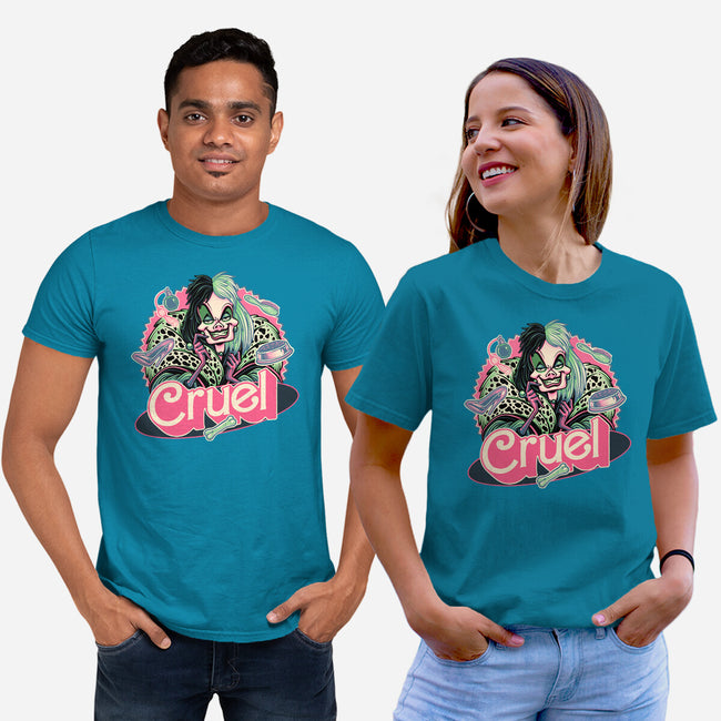 The Cruel Lady-Unisex-Basic-Tee-glitchygorilla